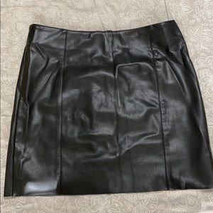 Leather Mini Skirt